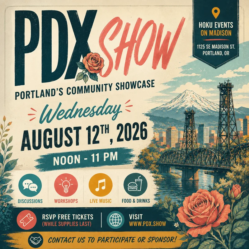 PDX Show — Portland's Community Showcase poster