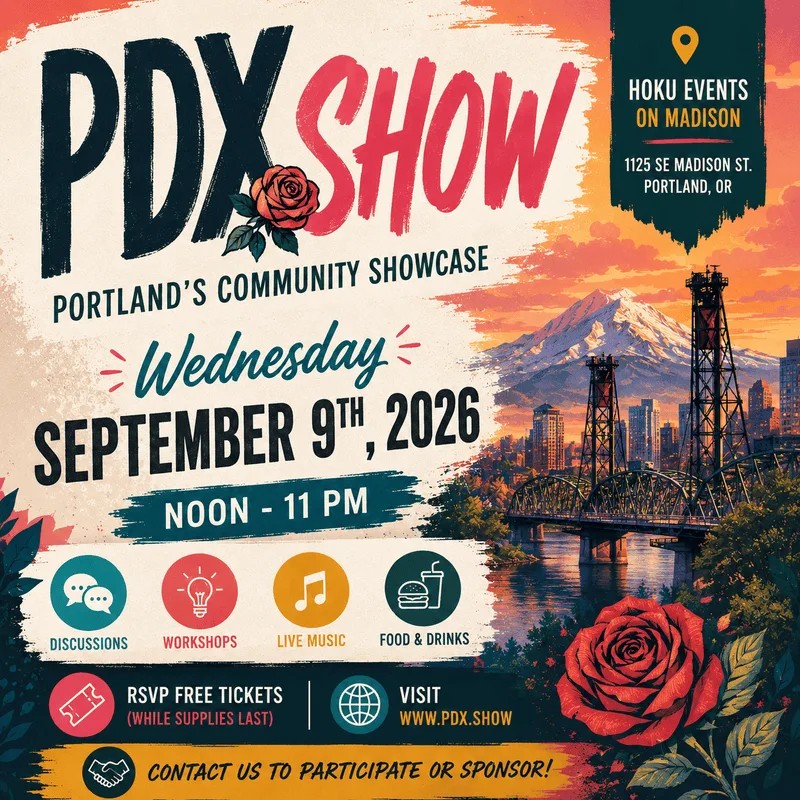 PDX Show — Portland's Community Showcase poster